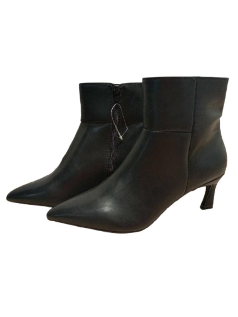 Madden Girl Black Stormy Pointed Toe Ankle Boots Size 6.5